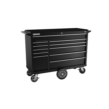 Champion Tool Storage FMPro Tool Cabinet, Maintenance Cart, 11 Drawer, Black, Steel, 54 in W x 20 in D FMP5411MC-BK